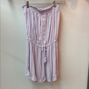 Chic Strapless Light Purple Romper